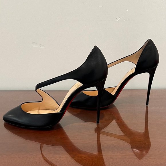 NIB Christian Louboutin Catchy One 100 Nappa Shiny Heels - Picture 10 of 15
